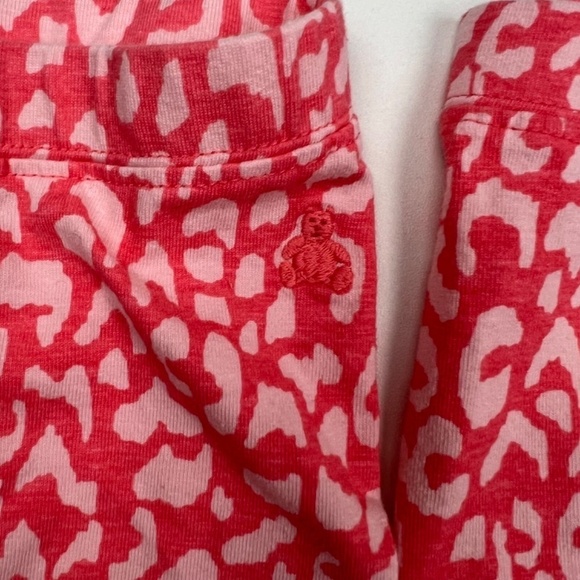 Bundle of 2 NWOT Baby Gap Leopard Print Legging Shorts in Coral Sz 0-3M - Picture 2 of 5